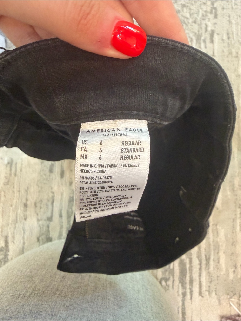 New American eagle super hi rise women’s jeggings black - Picture 9 of 15